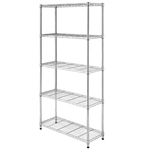 Chrome black shelf - chrome/black, steel
